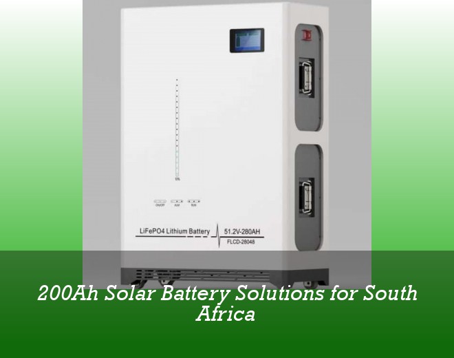 200Ah Solar Battery Solutions for South Africa